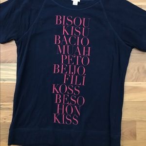 J Crew Short Sleeved Sweatshirt